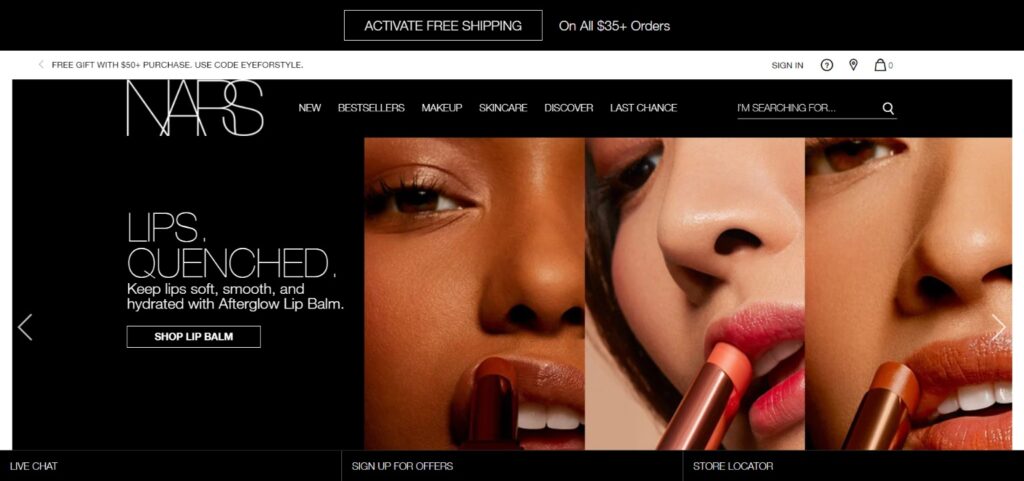 NARS Cosmetics best website