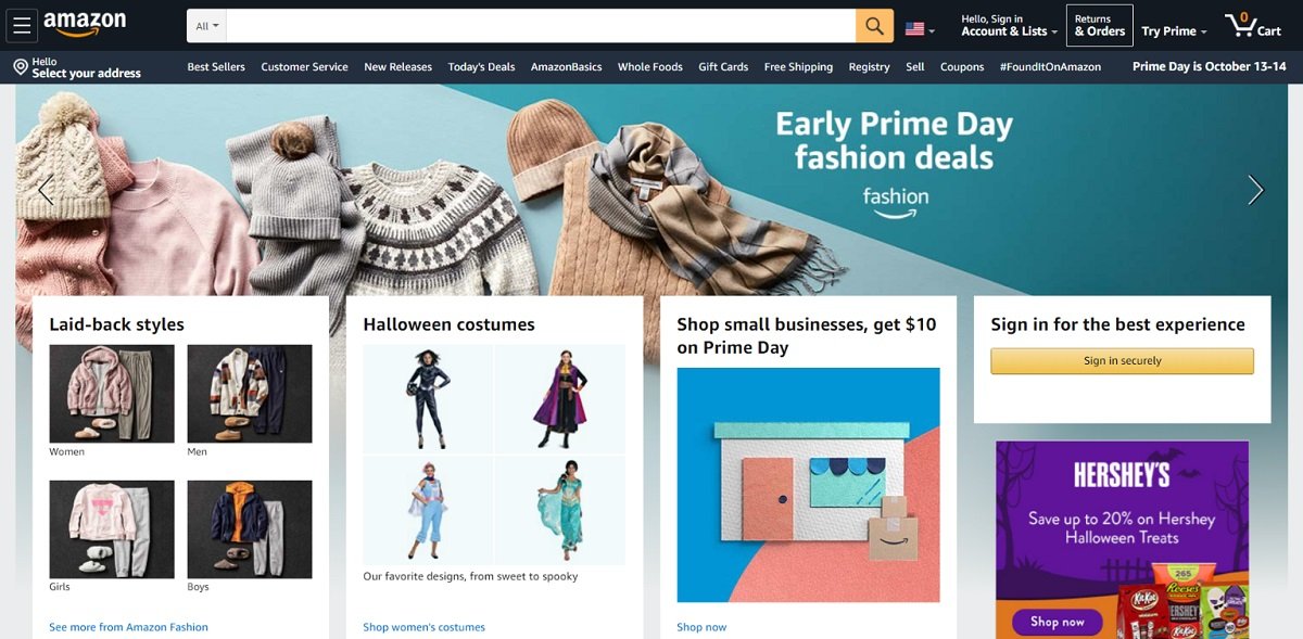 Amazon ecommerce store