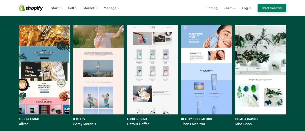 shopify ecommerce platform themes