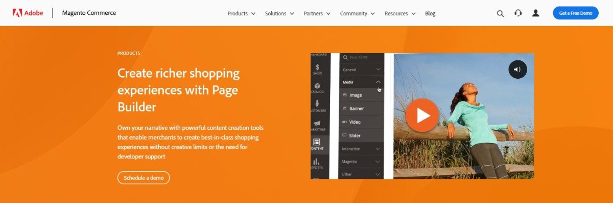 magento page builder