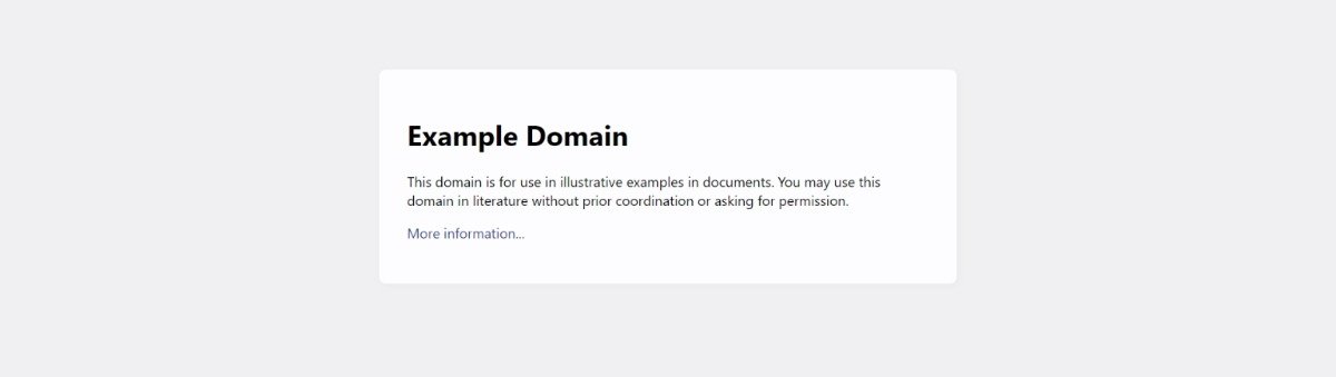 example.com domain