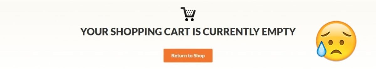 empty shopping cart ecommerce customers leaving